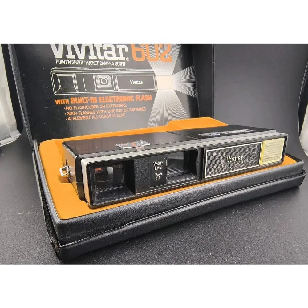 Vintage Vivitar 602 110 Film Pocket Camera Boxed Tested